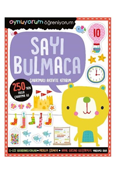 İndigo Kitap Oynuyorum Öğreniyorum – Sayı Bulmaca Çıkartmalı Aktivite Kitabım /