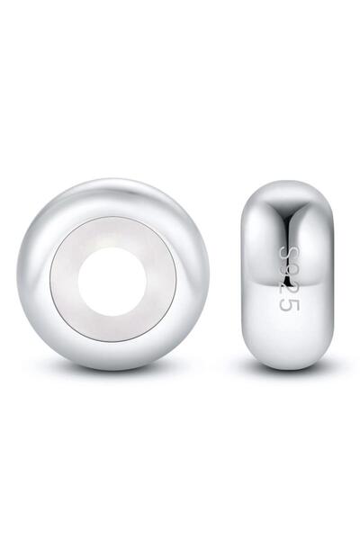 Choice 1 2 قطعة/المجموعة من خرزات الفاصل المستديرة لسوار فاصل ناعم لخرزات الس...