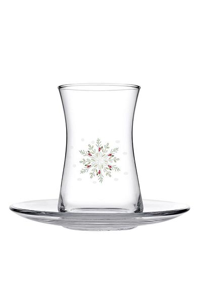 Paşabahçe Happy Holidays 8 Piece Tea Set