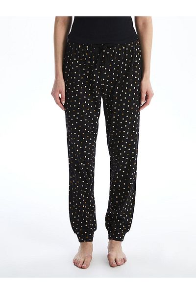 LC Waikiki Noul sezon, cu talie elastică, cu buline, pijamale pentru femei Jogger - S57086Z8
