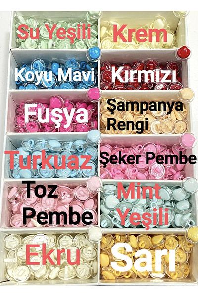 karantuhafiye Baby Button / Mussel Model / 10 Pcs Dark Blue