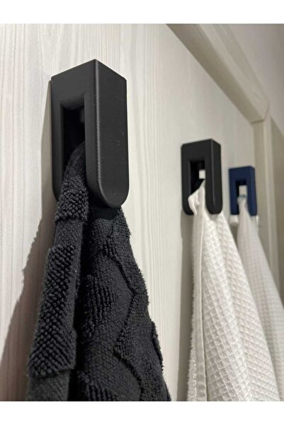 Tersah 2'li Çok Amaçlı Pratik Yapışkanlı Kapı Arkası Bornoz Askılığı Mutfak B...
