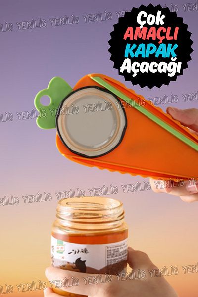 Yenilig Safe and Comfortable: No Cutting Risk with Soft Edge Multi-Function Lid Opener