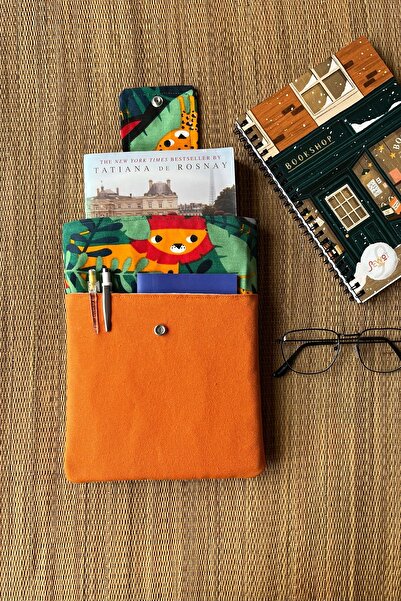 Outlet Çarşım حافظة كتب من الكتان الغابة هدية لمحبي الكتب