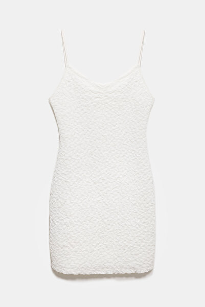 No Matter What Textured Mini Dress