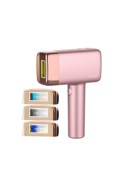 Mlay T14 Advanced IPL Hair Removal Device with Ice Cooling Function and 3 Lenses - Pink