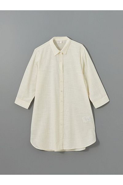 LC Waikiki New Season Shirt Collar Poplin Women's Beach Dress - S54239Z8