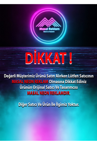 Masal NARGİLE HOOKAH NEON TABELA