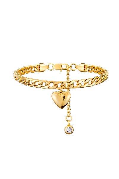 Choice Gold Color Anklet For Women Gold Color Stainless Steel Cuban Link Ankl...