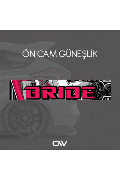 OkyayWorks Ön Cam Güneşlik- Araba-Motosiklet Etiket Sticker