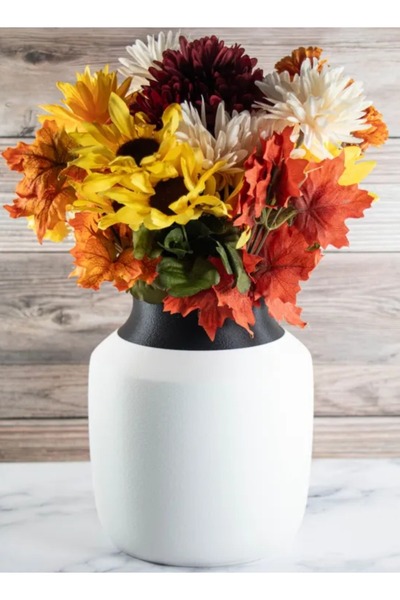 3D Brothers مزهرية مزخرفة ثنائية اللون من مجموعة Dual Harmony