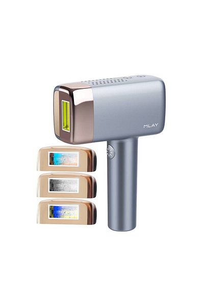 Mlay T14 Advanced IPL Hair Removal Device with Ice Cooling Function and 3 Lenses - Grey