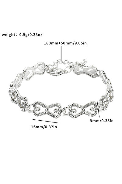 Choice سوار فضي من مجموعة مصاصي الدماء كلاوس كارولين فوربس مرصع بأحجار الراين وقوس من الكريستال هدية لامعة للأصدقاء