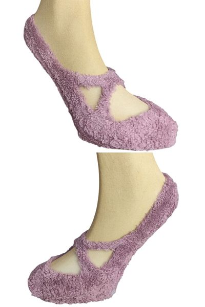 marufshop 1 Piece Anti-Slip Sole Plush Yoga Pilates Fitness Socks