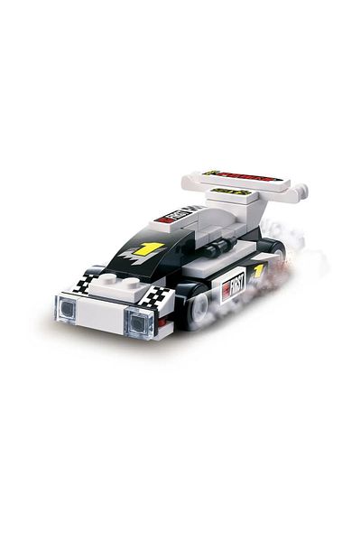 Şirin Oyuncak Blx Racing C0301a 92779 Gray Race Car Building Set