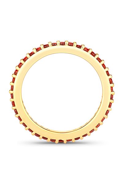 Rafaela Donata Edelsteinring Ring Sterling Silber gelbgold Granat