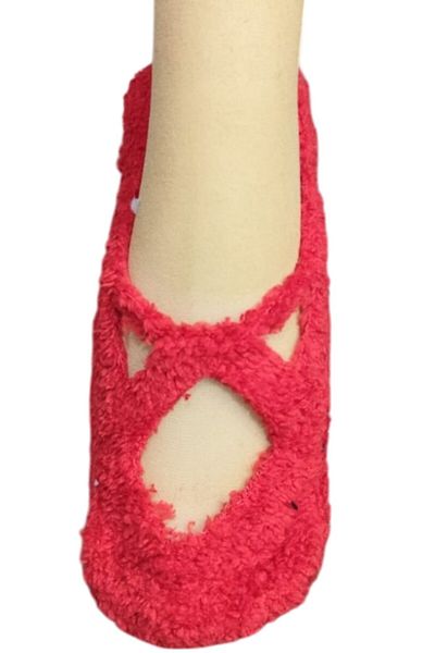 marufshop 1 Piece Anti-Slip Sole Plush Yoga Pilates Fitness Socks