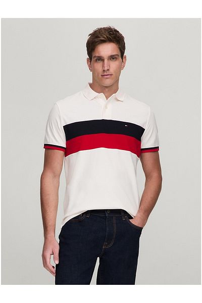 Tommy Hilfiger Sport _TommyHilfiger Tricou din țesătură piqué cu gât polo