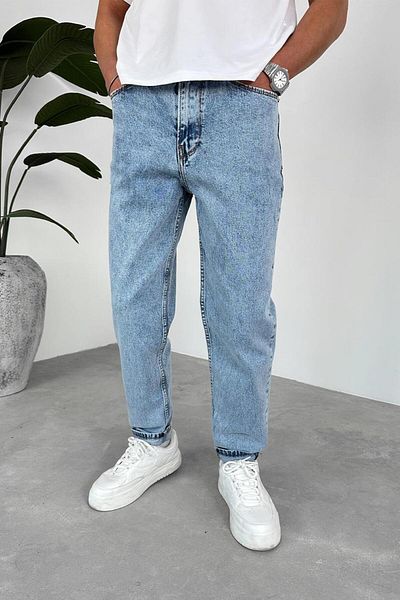 HAFKAGİYİM Παντελόνι με υφή Ice Blue Basic Regular