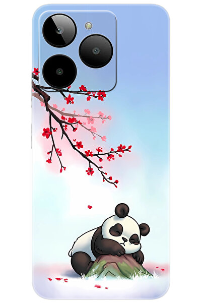 General Mobile Era 30 (G518) Uyumlu Kılıf Desen Baskılı Silikon Uyuyan Panda ...