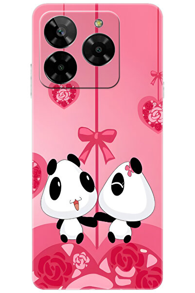 General Mobile ERA 50 (G318) Uyumlu Kılıf Desen Baskılı Silikon Sevimli Panda...