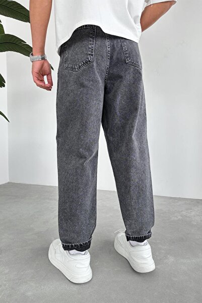 HAFKAGİYİM Dark Gray Balloon Fit Trousers
