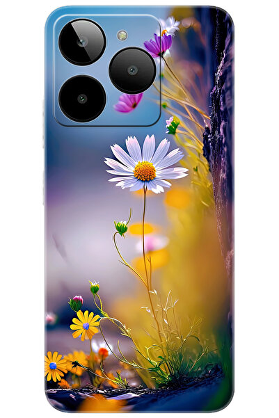 General Mobile Era 30 (G518) Uyumlu Kılıf Desen Baskılı Silikon Papatya Seri ...