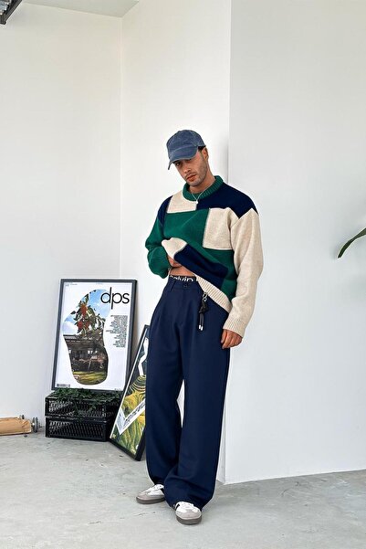 HAFKAGİYİM Lacivert Cozy Tasarım Kumaş Pantolon