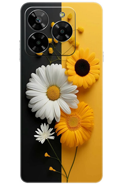 General Mobile ERA 50 (G318) Uyumlu Kılıf Desen Baskılı Silikon Papatya Seris...