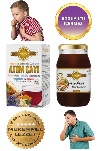 İLMİ ŞİFA Zencefilli Girya Macunu 430 gr / Atom Çayı 180 Gr.