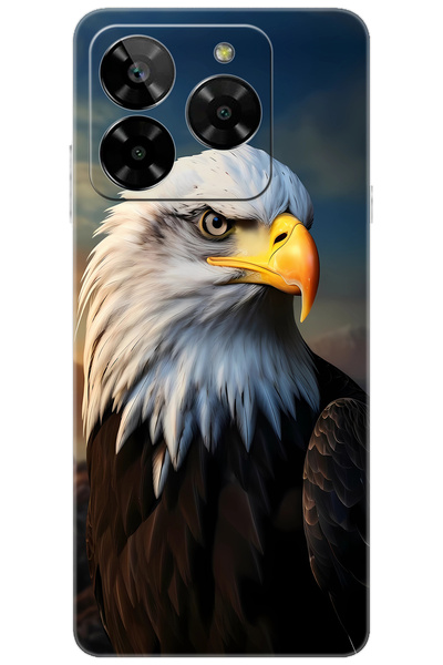 General Mobile ERA 50 (G318) Uyumlu Kılıf Desen Baskılı Silikon Kartal STK:68...