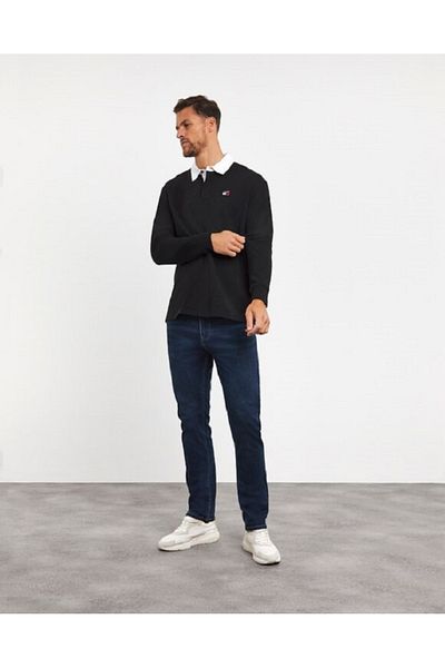 Tommy Hilfiger Sport _Tommyhilfiger Logo Polo Neck Pique Sweatshirt