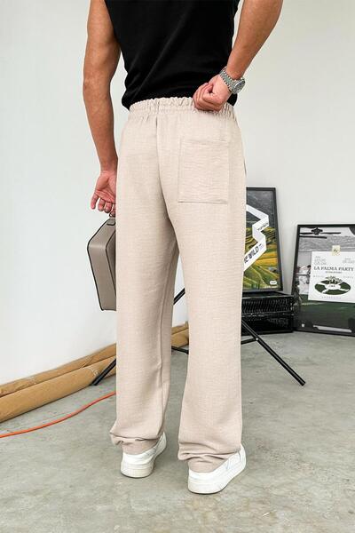 HAFKAGİYİM Stone Waist Drawstring Relaxed Trousers