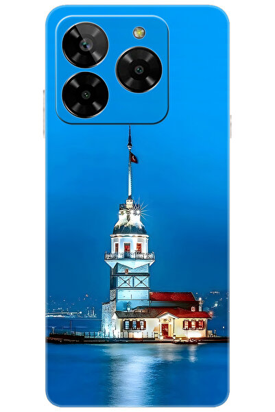 General Mobile ERA 50 (G318) Uyumlu Kılıf Desen Baskılı Silikon Kız Kulesi ST...