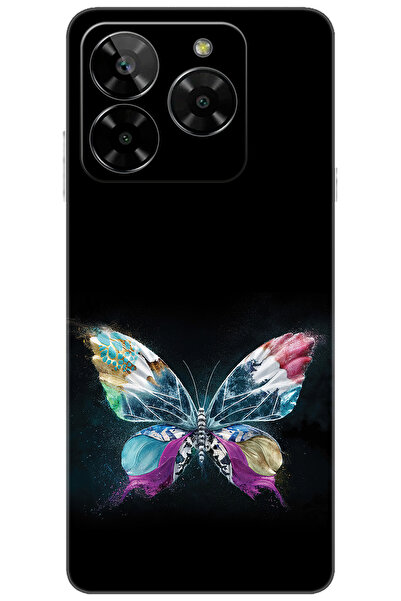 General Mobile ERA 50 (G318) Uyumlu Kılıf Desen Baskılı Silikon Kelebek Resim...