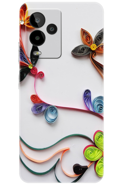 General Mobile GM 24 PRO (G514) Uyumlu Kılıf Desen Baskılı Silikon Çiçek Dese...