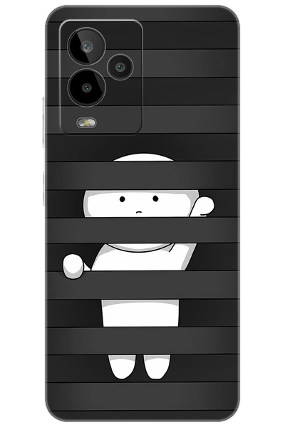 General Mobile GM 24 PRO (G514) Uyumlu Kılıf Desen Baskılı Silikon Saklanan K...