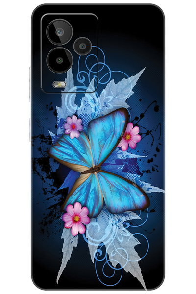 General Mobile GM 24 PRO (G514) Uyumlu Kılıf Desen Baskılı Silikon Kelebek Re...