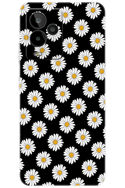 General Mobile GM 24 PRO (G514) Uyumlu Kılıf Desen Baskılı Silikon Papatya Se...