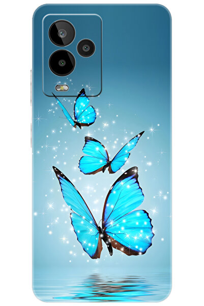 General Mobile GM 24 PRO (G514) Uyumlu Kılıf Desen Baskılı Silikon Mavi Keleb...