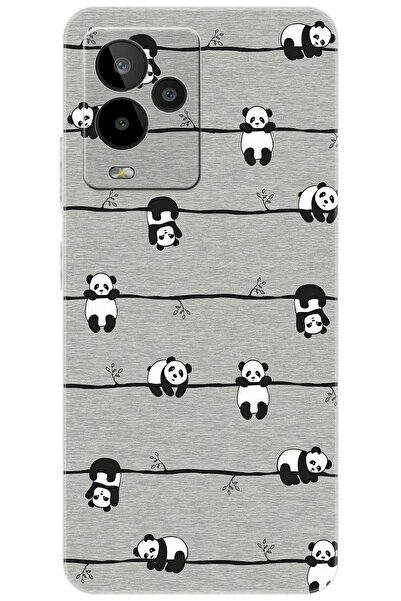 General Mobile GM 24 PRO (G514) Uyumlu Kılıf Desen Baskılı Silikon Pandalar S...