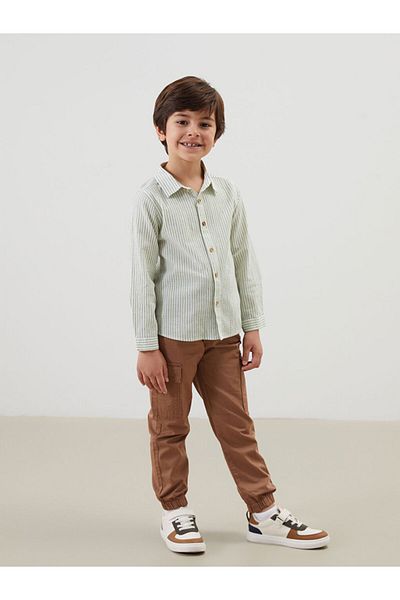 LC Waikiki Lcw Long Sleeve Striped Baby Boy Shirt Fast Fashion