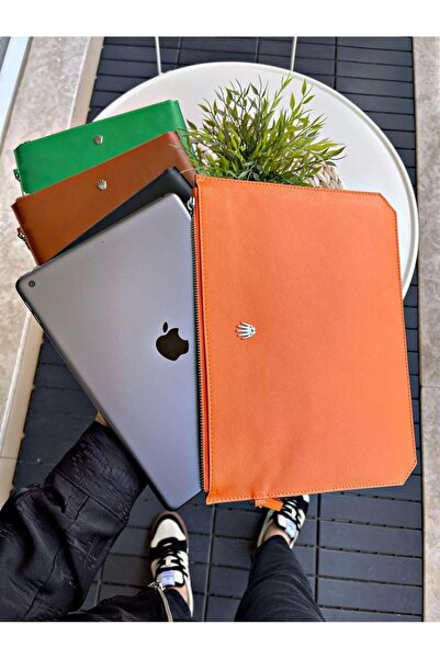 WATCHOFROYAL Clutch Turuncu El Çantası
