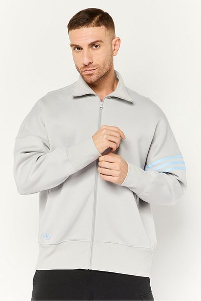 adidas Men Sportswear Fit Long Sleeve Outdoor Sweatshirt, Grey