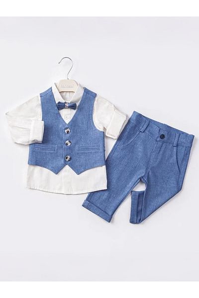 Concept. Blue Concept 4-Piece Set for Baby Boy - 6-18 Months