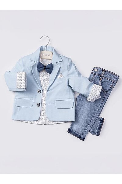 Concept. Blue Concept 4-Piece Set for Baby Boy - 6-18 Months