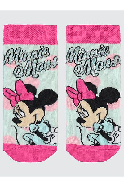 Minnie Mouse جوارب بناتي 3-11 سنة نعناعي