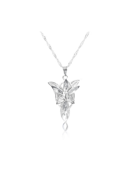 Choice قلادة فضية من فيلم The Lord Arwen Evenstar على شكل أميرة الجنيات Arwen...