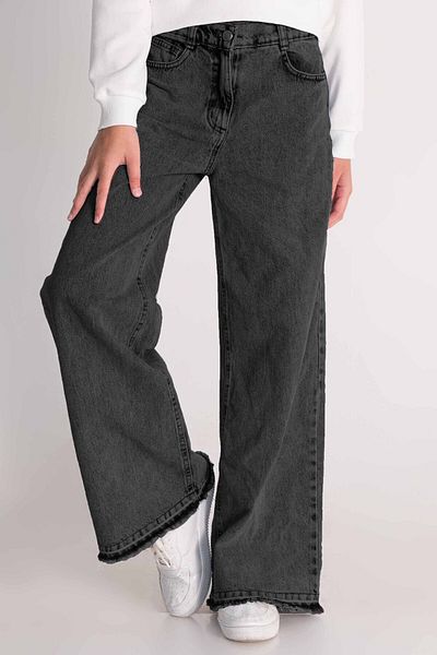 DMB BOYS & GIRLS Adjustable Waist High Waist Wide Leg Palazzo Girl's Jeans