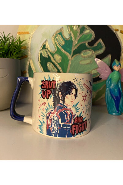 westartic Arcane Caitlyn Baskılı Özel Tasarım Kupa Bardak Çay Kahve Fincanı